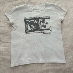 Brandy Melville Gray Graphic Tee